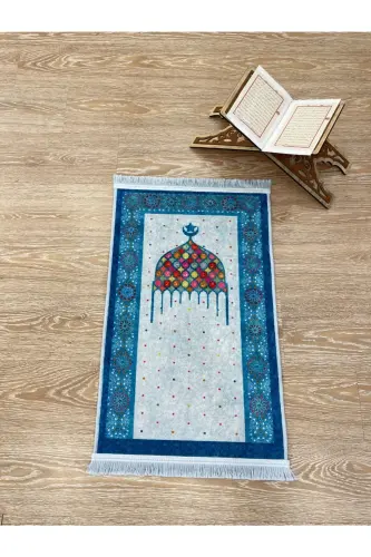 Children's Prayer Rug Blue - Blue - 1