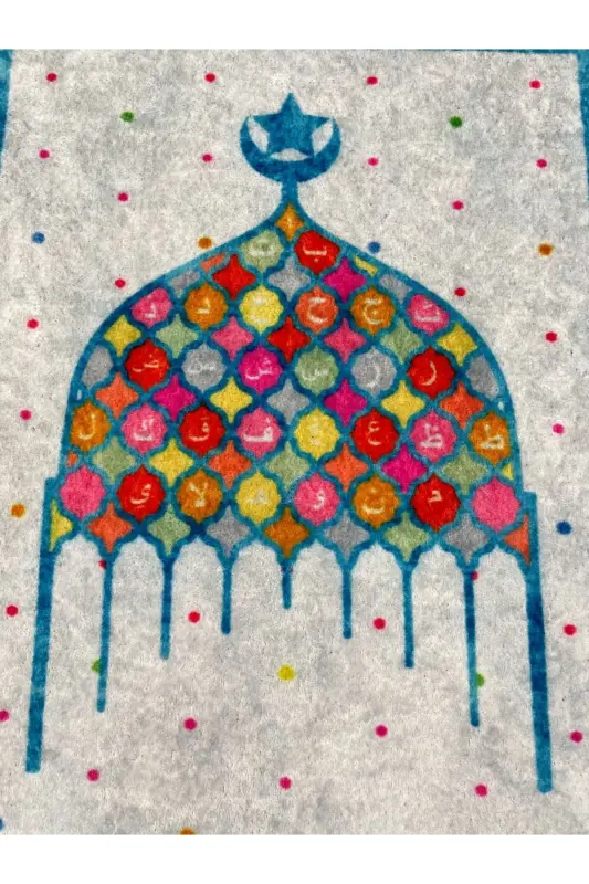 Children's Prayer Rug Blue - Blue - 3