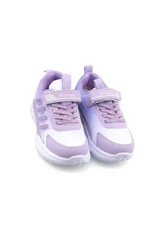 Children's Sneakers | Orthopedic - Non-Slip - Light & Comfortable | Velcro Closure | Daily & School Use - Purple / Pink - 2