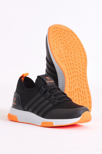 Children's Unisex Black Orange Sport Shoes Tbqnt - 3