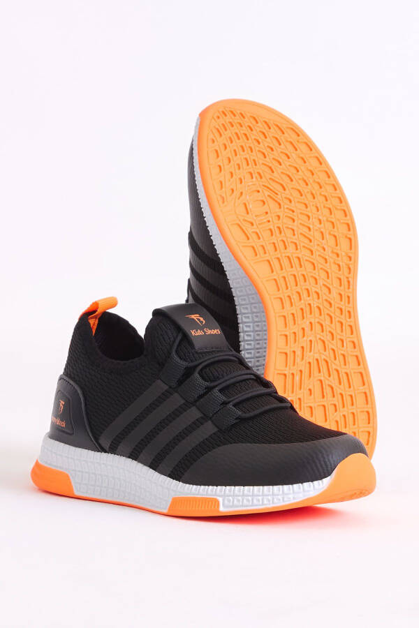 Children's Unisex Black Orange Sport Shoes Tbqnt - 3