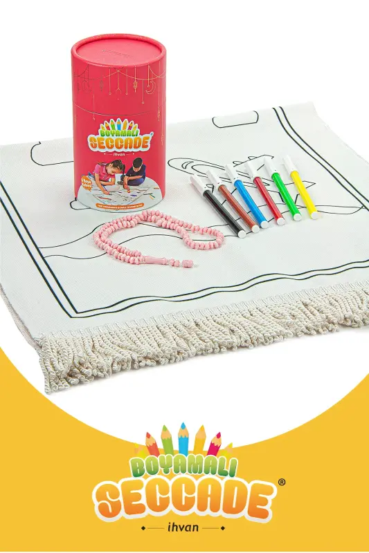 Children's Washable Coloring Set Red - 2