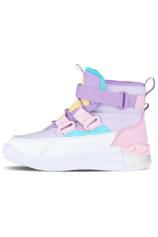 Children's White Wool-lined Orthopedic Boots - 2