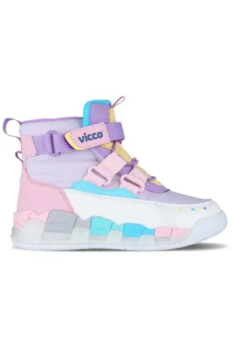 Children's White Wool-lined Orthopedic Boots - 3