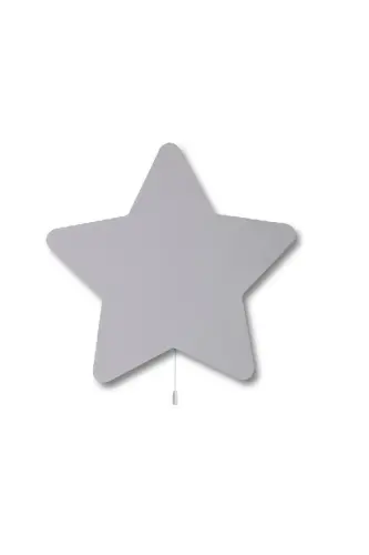 Children's Youth Bedroom Girl Boy Baby Wall Decoration Star Lighting Models-Gray 