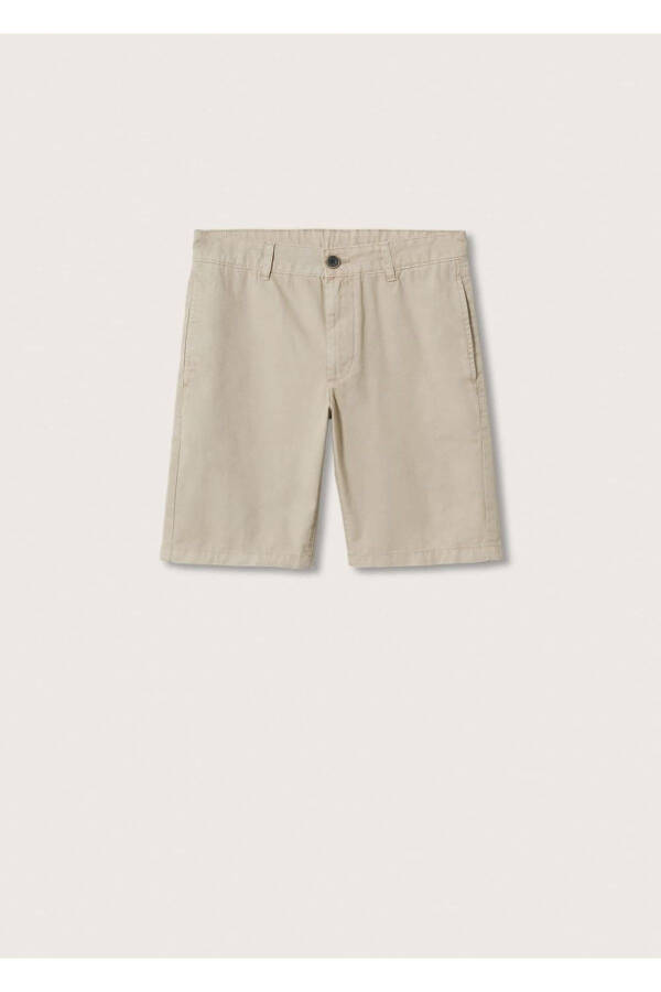 Chino Bermuda Şort-Bej - 2