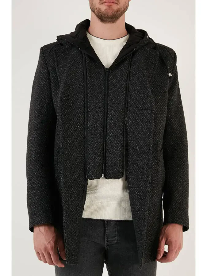 Chiqarib olinadigan kaputli, qirqilgan, yupqa o‘lchamli kaşe palto 5841013 - 6