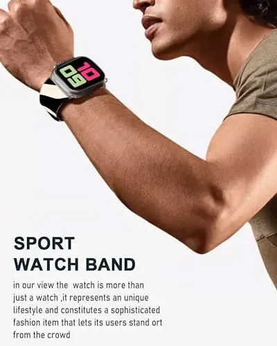 Chiroyli sport soatlar uchun tasmalar Apple Watch Band 38mm 40mm 41mm bilan mos keladi, ayollar va erkaklar uchun sozlanishi yumshoq silikon almashtiriladigan aqlli soat bilaguzuk iWatch Series 7 6 5 4 3 2 1 SEbandG - 3