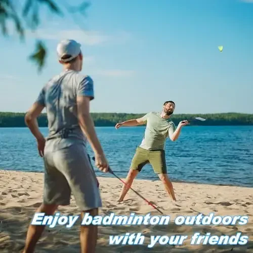 Chitidr 12 Pack Badminton Rackets Set Including Badminton Racquets, Nylon Shuttlecocks and Carry Bag for Outdoor Backyard Games Beginners - 4