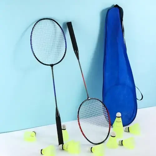 Chitidr 12 Pack Badminton Rackets Set Including Badminton Racquets, Nylon Shuttlecocks and Carry Bag for Outdoor Backyard Games Beginners - 7
