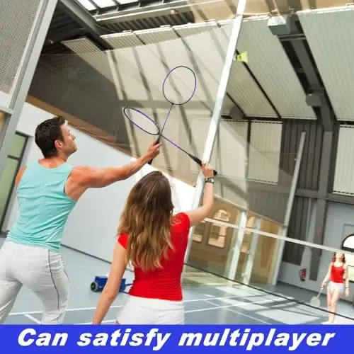 Chitidr 12 Pack Badminton Rackets Set Including Badminton Racquets, Nylon Shuttlecocks and Carry Bag for Outdoor Backyard Games Beginners - 4