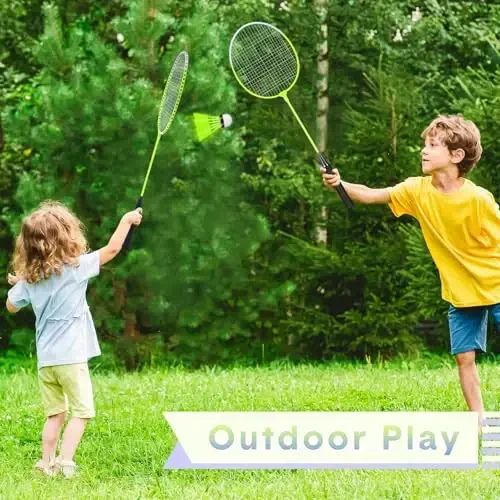 Chitidr 12 Pack Badminton Rackets Set Including Badminton Racquets, Nylon Shuttlecocks and Carry Bag for Outdoor Backyard Games Beginners - 7