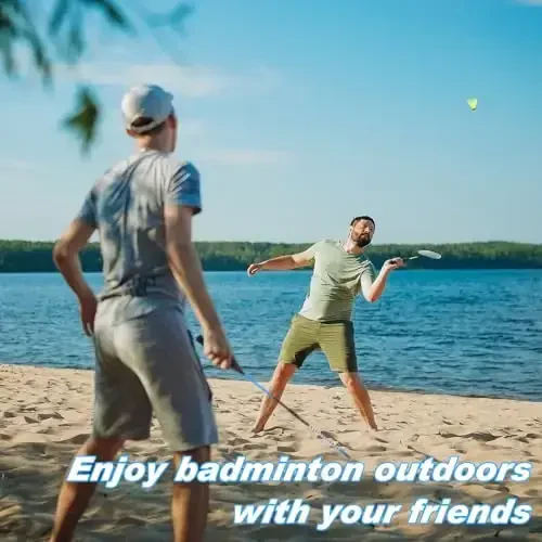 Chitidr 12 Pack Badminton Rackets Set Including Badminton Racquets, Nylon Shuttlecocks and Carry Bag for Outdoor Backyard Games Beginners - 4