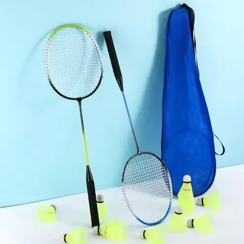 Chitidr 12 Pack Badminton Rackets Set Including Badminton Racquets, Nylon Shuttlecocks and Carry Bag for Outdoor Backyard Games Beginners - 7