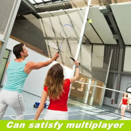 Chitidr 12 Pack Badminton Rackets Set Including Badminton Racquets, Nylon Shuttlecocks and Carry Bag for Outdoor Backyard Games Beginners - 5