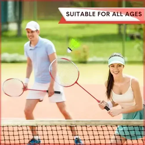 Chitidr 12 Pack Badminton Rackets Set Including Badminton Racquets, Nylon Shuttlecocks and Carry Bag for Outdoor Backyard Games Beginners - 6