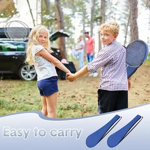 Chitidr 12 Pack Badminton Rackets Set Including Badminton Racquets, Nylon Shuttlecocks and Carry Bag for Outdoor Backyard Games Beginners - 6