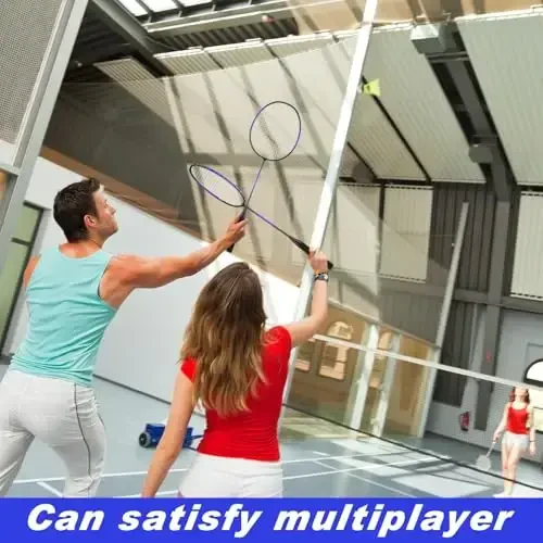 Chitidr 12 Pack Badminton Rackets Set Including Badminton Racquets, Nylon Shuttlecocks and Carry Bag for Outdoor Backyard Games Beginners - 4