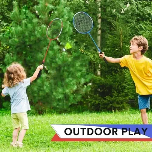 Chitidr 12 Pack Badminton Rackets Set Including Badminton Racquets, Nylon Shuttlecocks and Carry Bag for Outdoor Backyard Games Beginners - 7