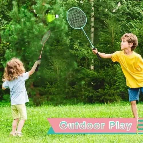 Chitidr 12 Pack Badminton Rackets Set Including Badminton Racquets, Nylon Shuttlecocks and Carry Bag for Outdoor Backyard Games Beginners - 5