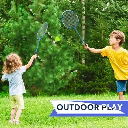 Chitidr 12 Pack Badminton Rackets Set Including Badminton Racquets, Nylon Shuttlecocks and Carry Bag for Outdoor Backyard Games Beginners - 5
