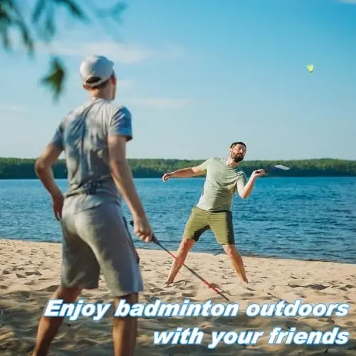 Chitidr 12 Pack Badminton Rackets Set Including Badminton Racquets, Nylon Shuttlecocks and Carry Bag for Outdoor Backyard Games Beginners - 4