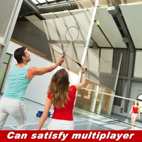 Chitidr 12 Pack Badminton Rackets Set Including Badminton Racquets, Nylon Shuttlecocks and Carry Bag for Outdoor Backyard Games Beginners - 5