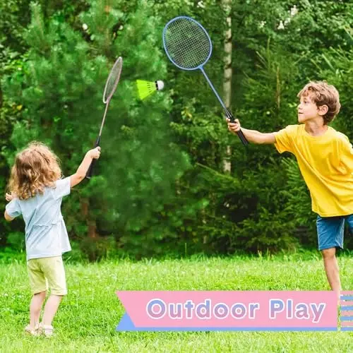 Chitidr 12 Pack Badminton Rackets Set Including Badminton Racquets, Nylon Shuttlecocks and Carry Bag for Outdoor Backyard Games Beginners - 6