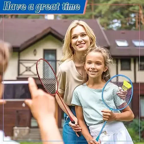 Chitidr 12 Pack Badminton Rackets Set Including Badminton Racquets, Nylon Shuttlecocks and Carry Bag for Outdoor Backyard Games Beginners - 5