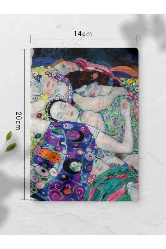 Chizgisiz Daftar, Klimt Notebook 4 Adet, Aqıl Daftari, San'at Not Daftari, 64 Sahifa 14*21sm-Klimt - 4