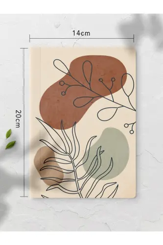 Chizgisiz Daftar Seti - Boho - 4 Adet - 14cm*20cm - 64 Sahifa-Rangli VII - 6