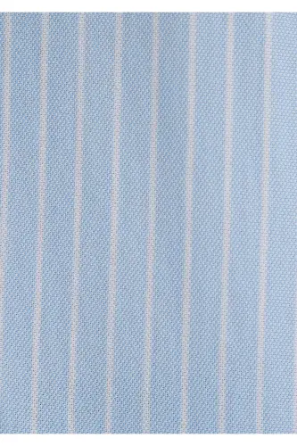 Chiziqli ko'k ko'ylak Slim Fit / Tor Kesim 0211404-8 - 6