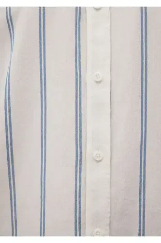 Chiziqli ko'ylak Regular Fit / Oddiy bichim 0211085- - 6