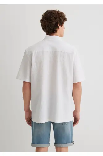 Chiziqli kulrang ko'ylak Regular Fit / Oddiy Kesim 0211 - 4