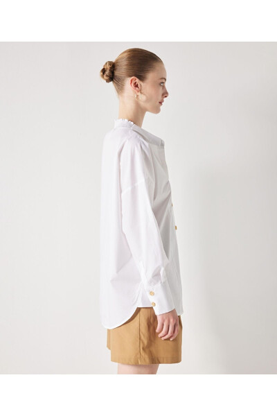 Chiziqli poplin ko'ylak - İPEKYOL (1)