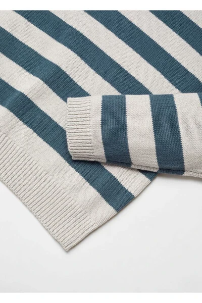 Chiziqli triko kozok - 6