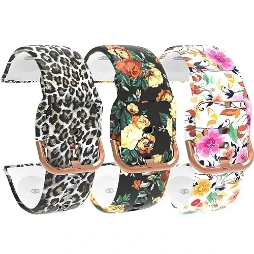 Chofit Pattern Bands for Spade Health Smartwatch 3 - Women's Soft Silicone Waterproof Straps Replacement Bracelet - Chofit