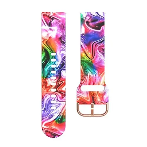 Chofit for KACUBAKU G39 Pro/SOUYIE GTX13/Faweio GTX13/YMZ GTX13,DR03 Watch Band Pattern Breathable Silicone Wristband Waterproof Strap Smartwatch Accessories - 3