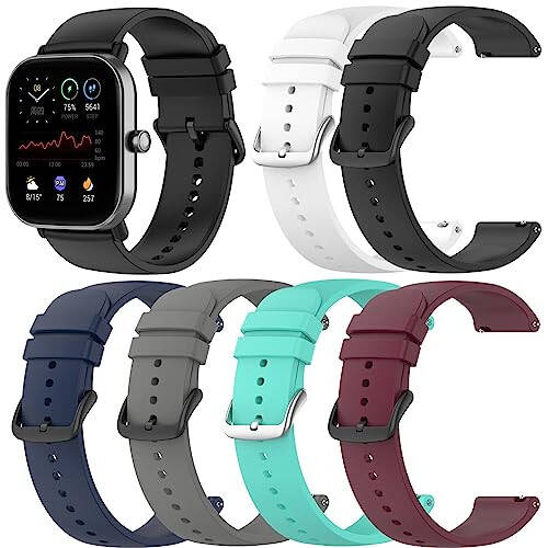 Chofit Soft Silicone Bands Compatible with zakotu Y66/coucur Y66 Watch Bands for Women Men,Quick Release Wristbands Adjustable Smart Watch Band for zakotu Y66 Replacement Strap - 1