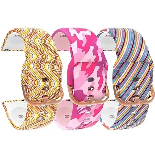 Chofit Pattern Bands for Spade Health Smartwatch 3 - Women's Soft Silicone Waterproof Straps Replacement Bracelet - MODAZONE