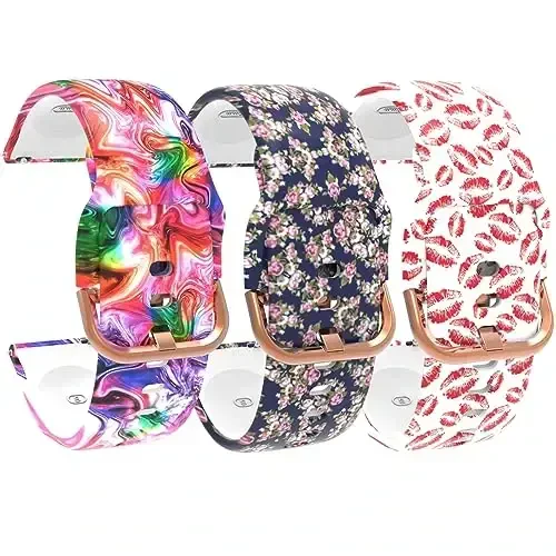 Chofit Pattern Bands for Spade Health Smartwatch 3 - Women's Soft Silicone Waterproof Straps Replacement Bracelet - MODAZONE