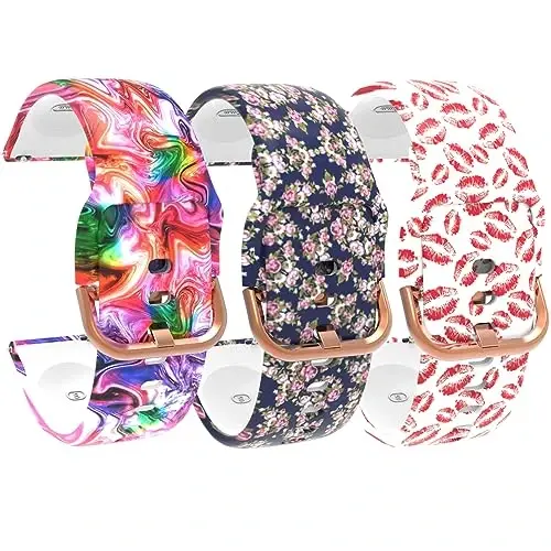 Chofit Pattern Bands for Spade Health Smartwatch 3 - Women's Soft Silicone Waterproof Straps Replacement Bracelet - 1