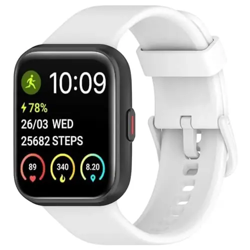 Chofit Spade Health Smartwatch 3 tasmali ayollar erkaklar uchun mos, suv o‘tkazmaydigan silikon tasma, tez yechiladigan bilakuzuk sozlanishi almashtirish tasmasi - Modazone (1)