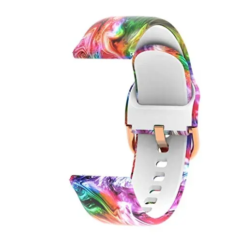 Chofit uchun KACUBAKU G39 Pro/SOUYIE GTX13/Faweio GTX13/YMZ GTX13,DR03 Soat tasmasi naqshli nafas oladigan silikon bilaguzuk suv o'tkazmaydigan tasma Smartwatch aksessuarlari - 7