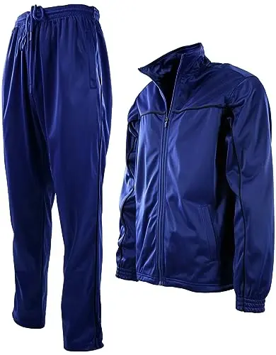 ChoiceApparel Erkaklar uchun fermuarli orqa cho'ntagi bo'lgan sport kostyumi 