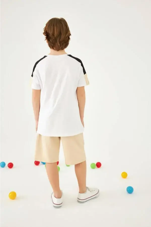 Choıces bosilgan qisqa yengli o'g'il bolalar shortili to'plam - 5