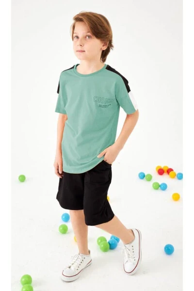 Choıces Printed Short Set with Sleeves for Boys - PERENDI (1)