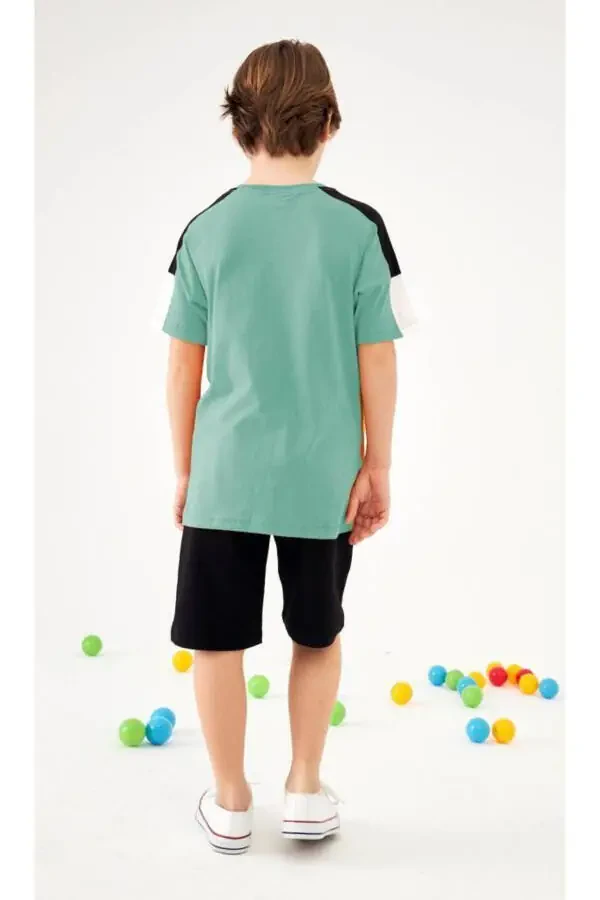 Choıces Printed Short Set with Sleeves for Boys - 3