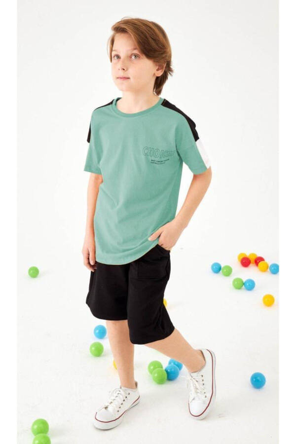 Choıces Printed Short Set with Sleeves for Boys - 2