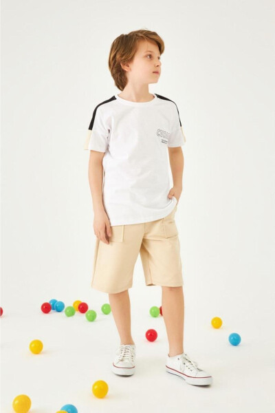 Choıces Printed Short Sleeve Boys Shorts Set 